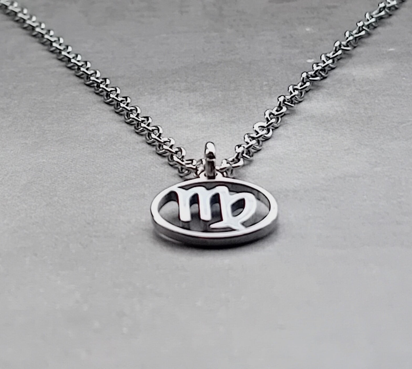 Virgo Steel Necklace