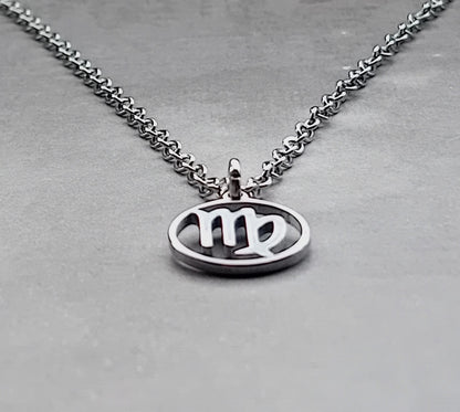 Virgo Steel Necklace
