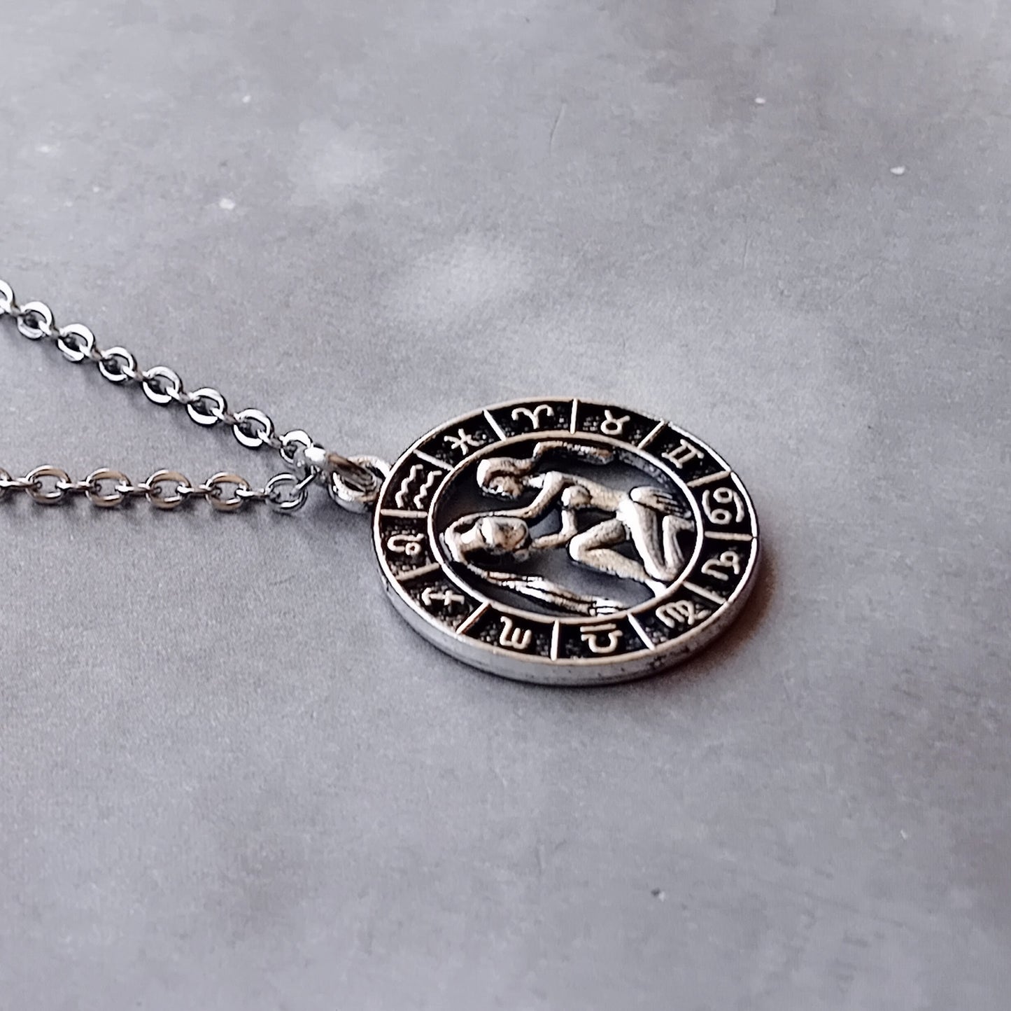 Aquarius Birth Sign Necklace