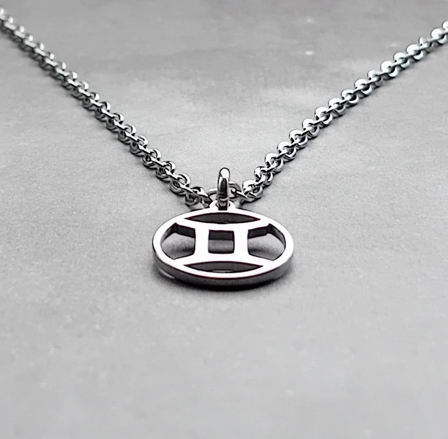 Gemini Steel Necklace