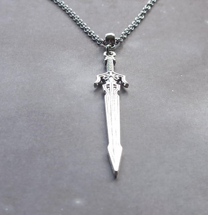 Patterned Sword Necklace (No. 3)