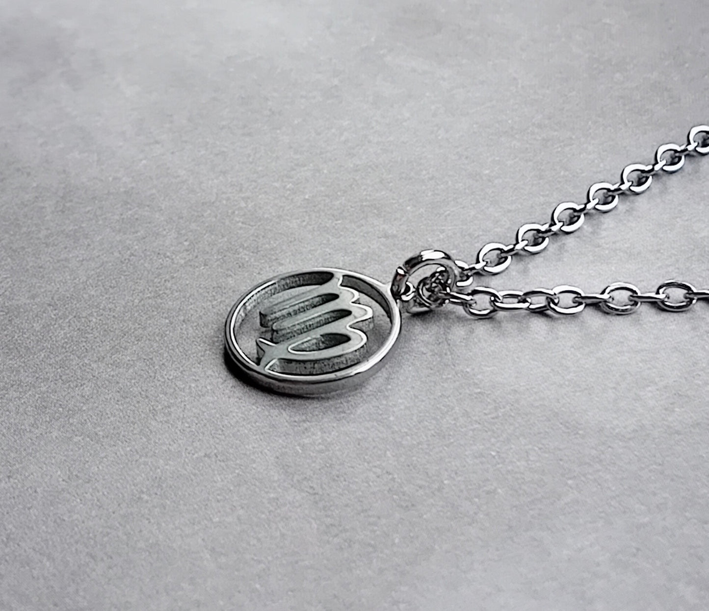 Virgo Steel Necklace