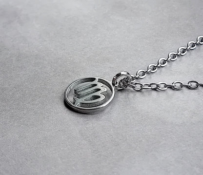 Virgo Steel Necklace