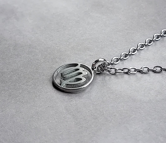 Virgo Steel Necklace