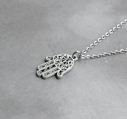 Small Hamsa Hand Necklace