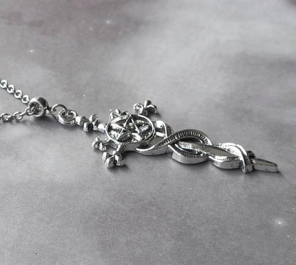 Pentagram Sword Necklace