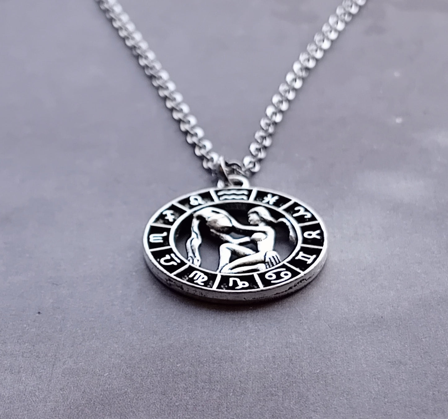 Aquarius Birth Sign Necklace