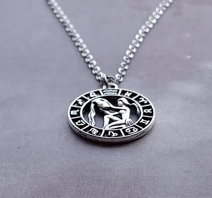 Aquarius Birth Sign Necklace