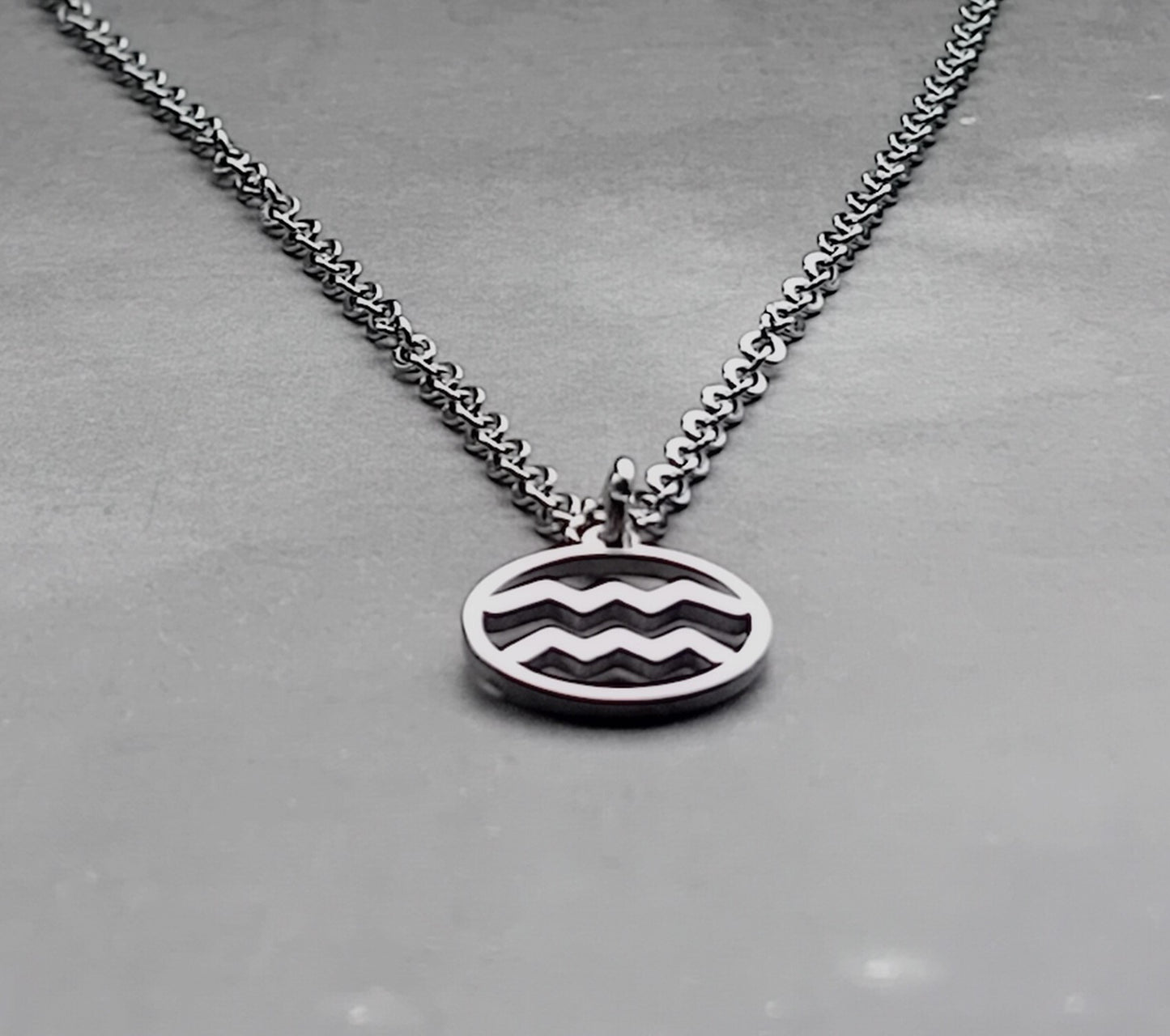 Aquarius Steel Necklace