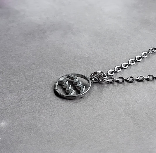 Aquarius Steel Necklace
