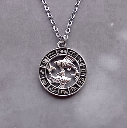 Pisces Birth Sign Necklace