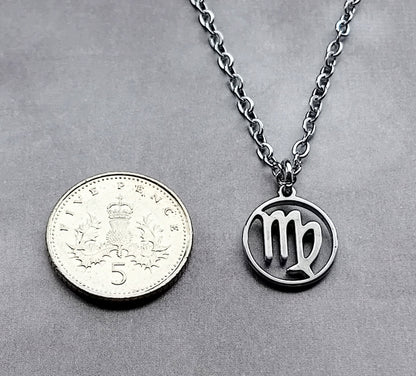 Virgo Steel Necklace