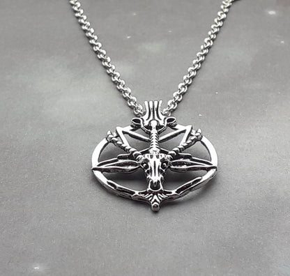 Baphomet Head Necklace