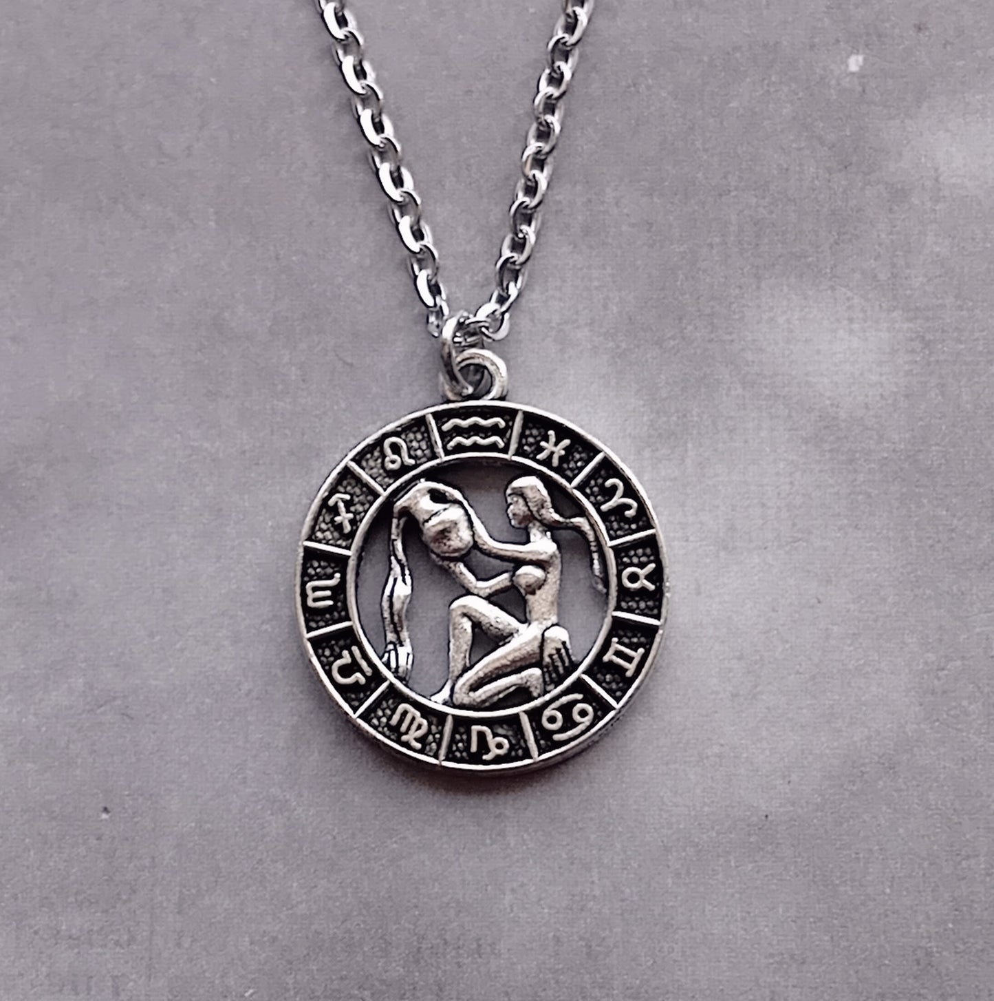 Aquarius Birth Sign Necklace