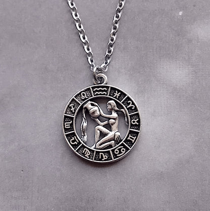 Aquarius Birth Sign Necklace