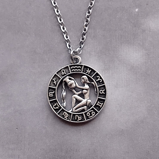 Aquarius Birth Sign Necklace