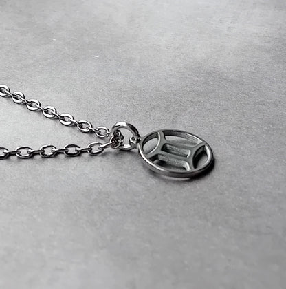 Gemini Steel Necklace