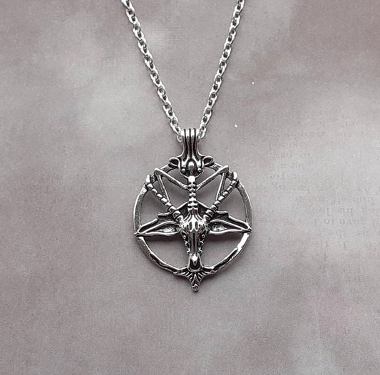 Baphomet Head Necklace