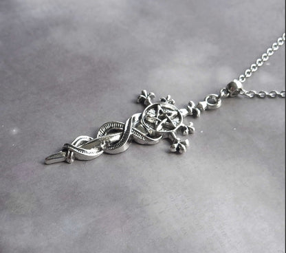 Pentagram Sword Necklace