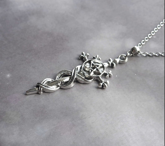 Pentagram Sword Necklace