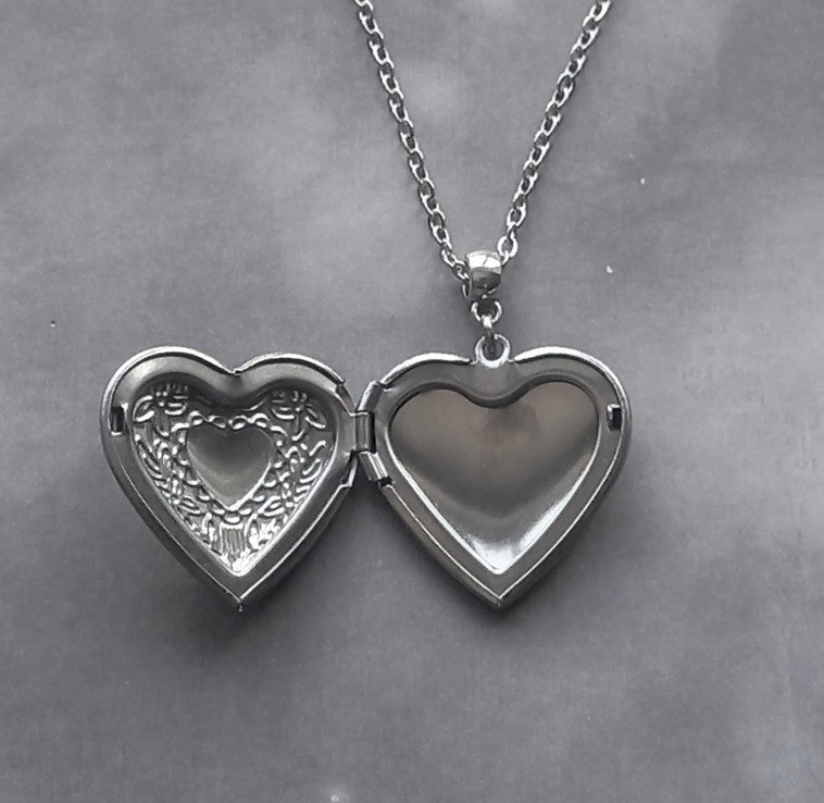 Gothic Bat Locket Necklace
