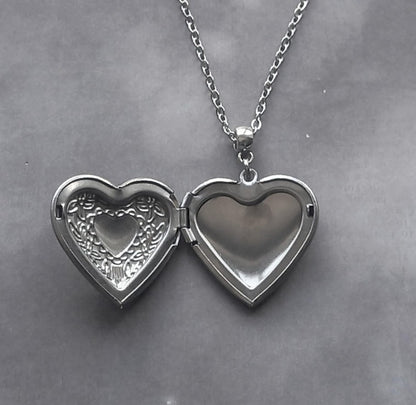 Gothic Bat Locket Necklace