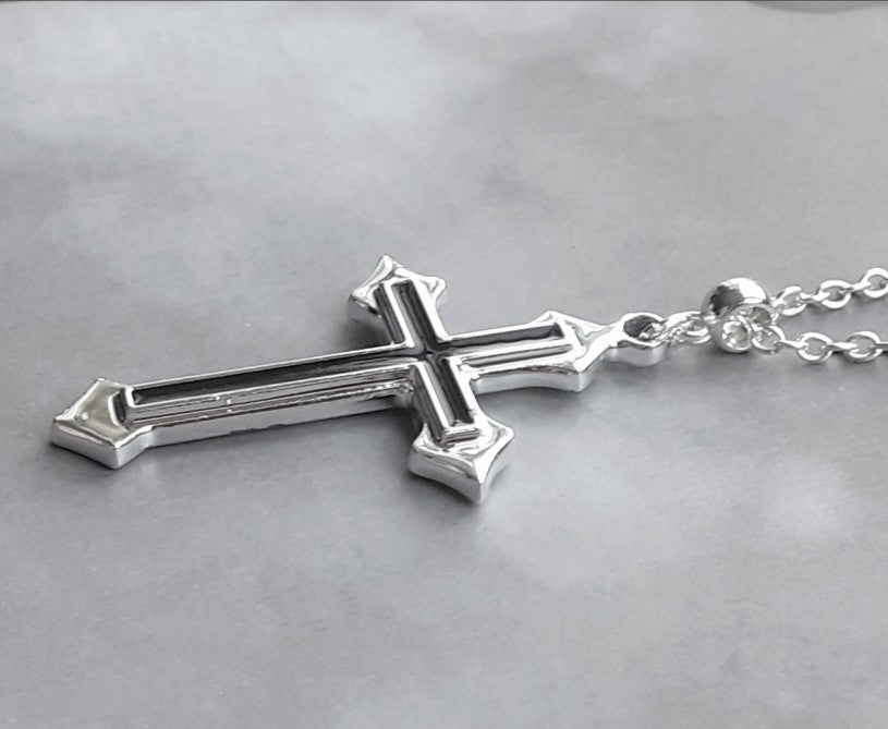 Double Cross Necklace