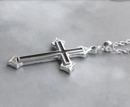 Double Cross Necklace