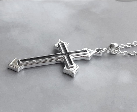 Double Cross Necklace