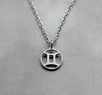 Gemini Steel Necklace