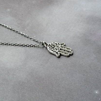 Small Hamsa Hand Necklace