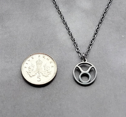 Taurus Steel Necklace