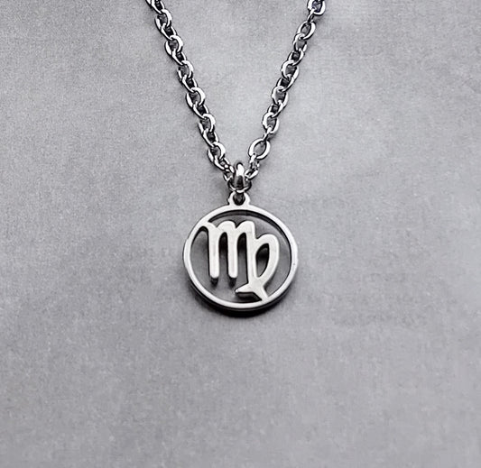 Virgo Steel Necklace