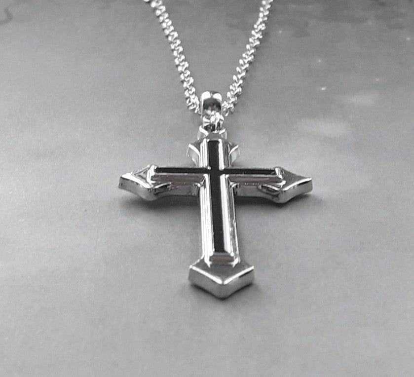 Double Cross Necklace