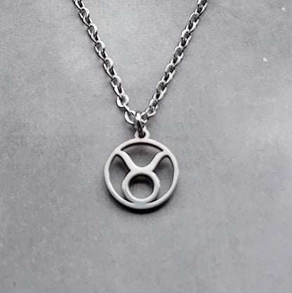 Taurus Steel Necklace