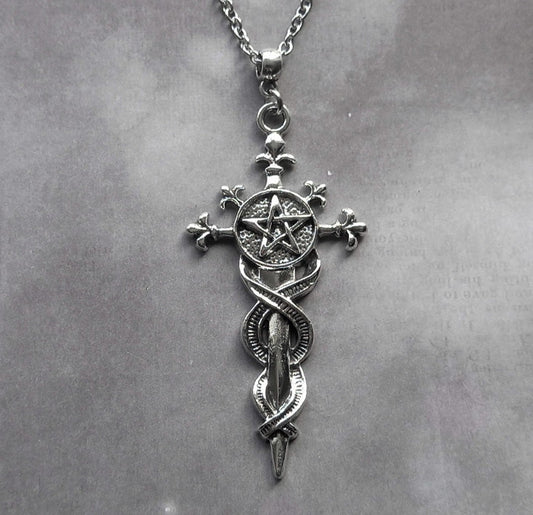 Pentagram Sword Necklace