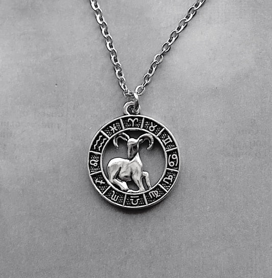 Aries Birth Sign Necklace