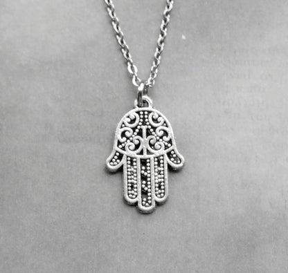Small Hamsa Hand Necklace