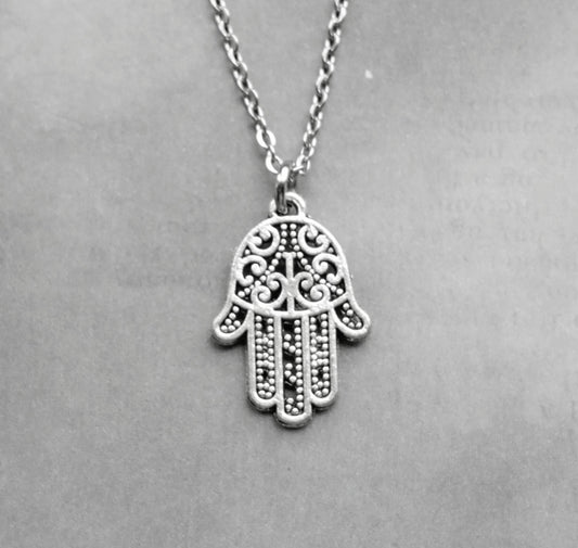Small Hamsa Hand Necklace