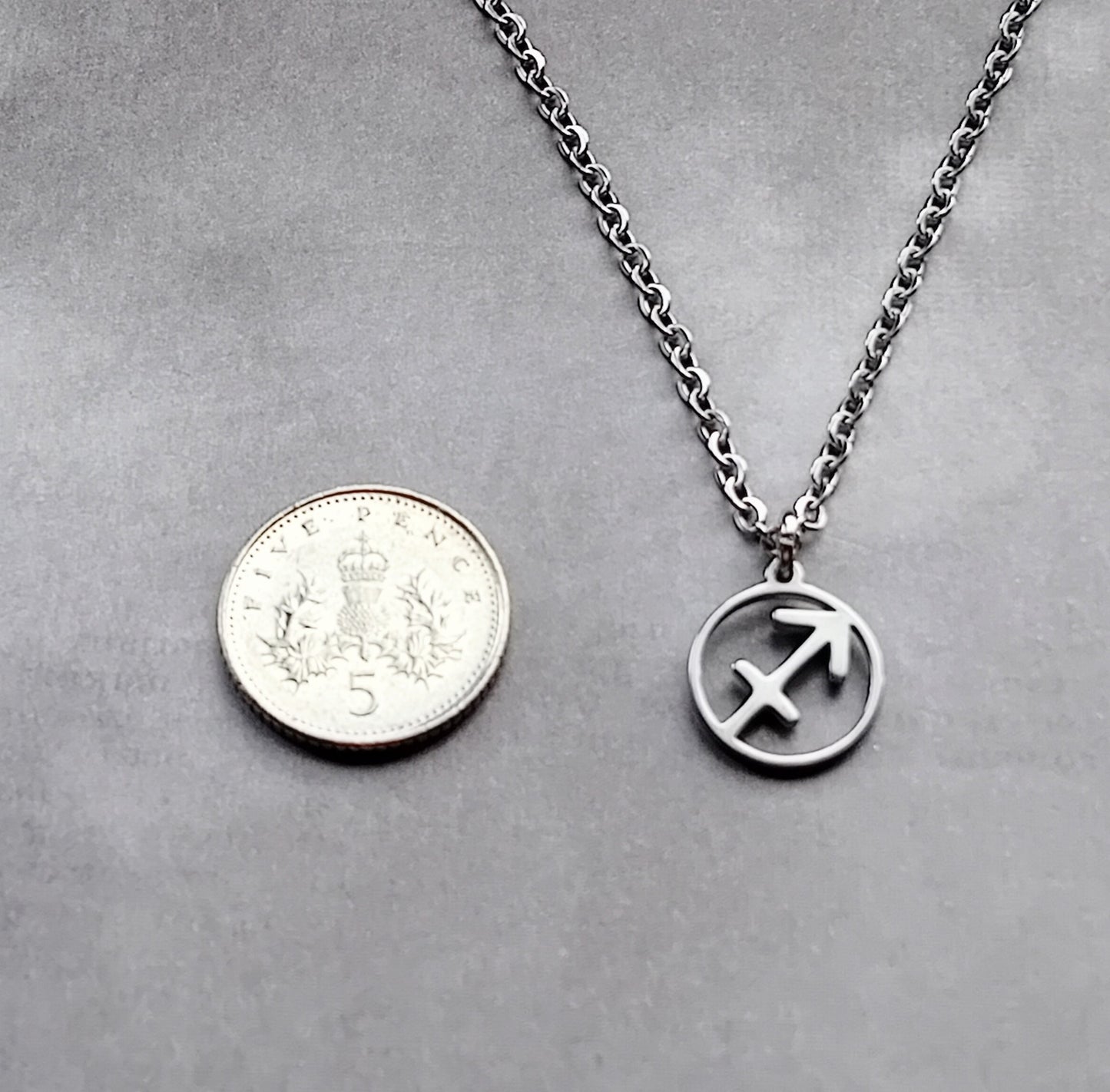Sagittarius Steel Necklace