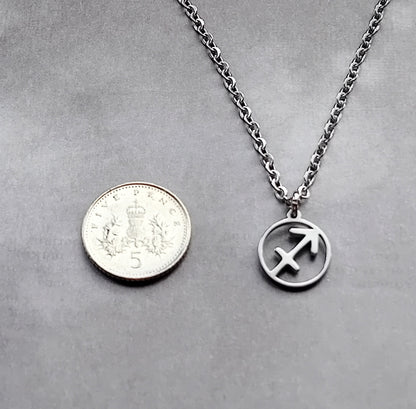 Sagittarius Steel Necklace