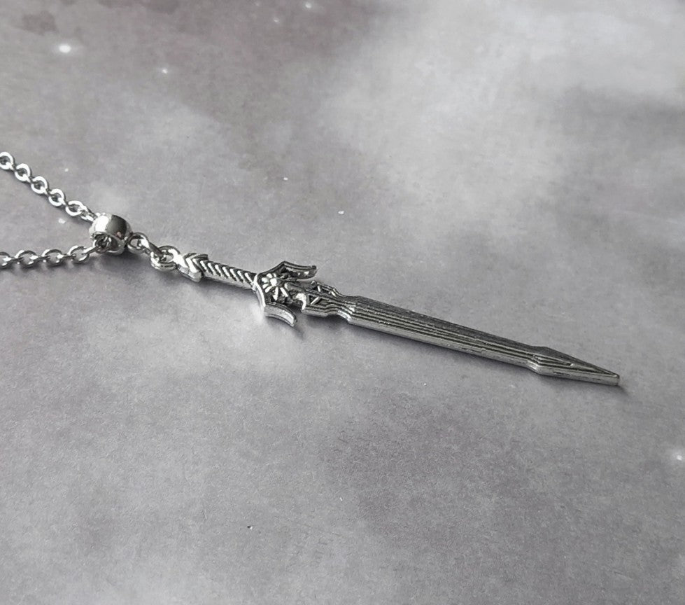 Patterned Sword Necklace (No. 3)