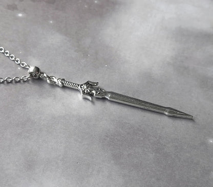 Patterned Sword Necklace (No. 3)