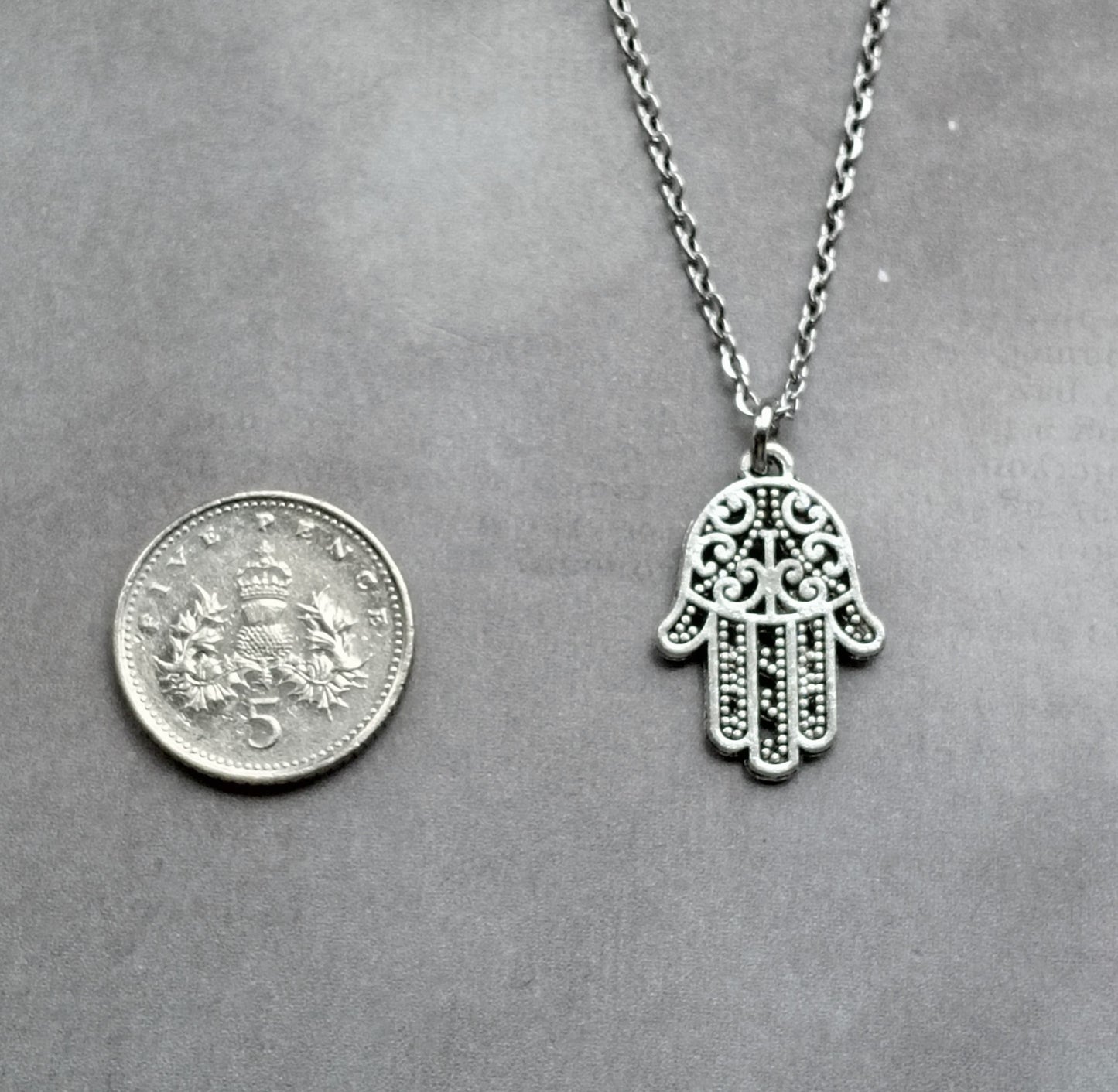 Small Hamsa Hand Necklace