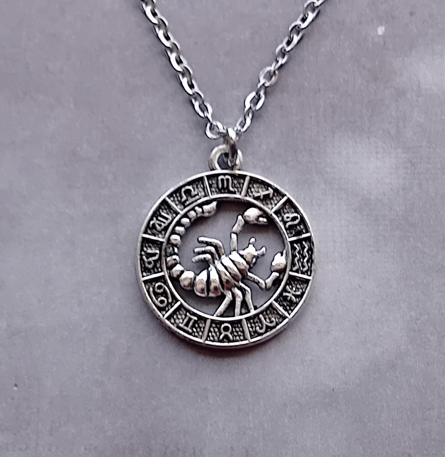 Scorpio Birth Sign Necklace