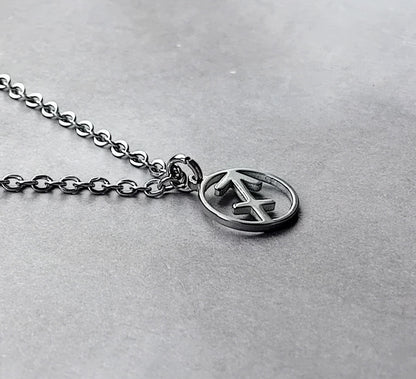 Sagittarius Steel Necklace