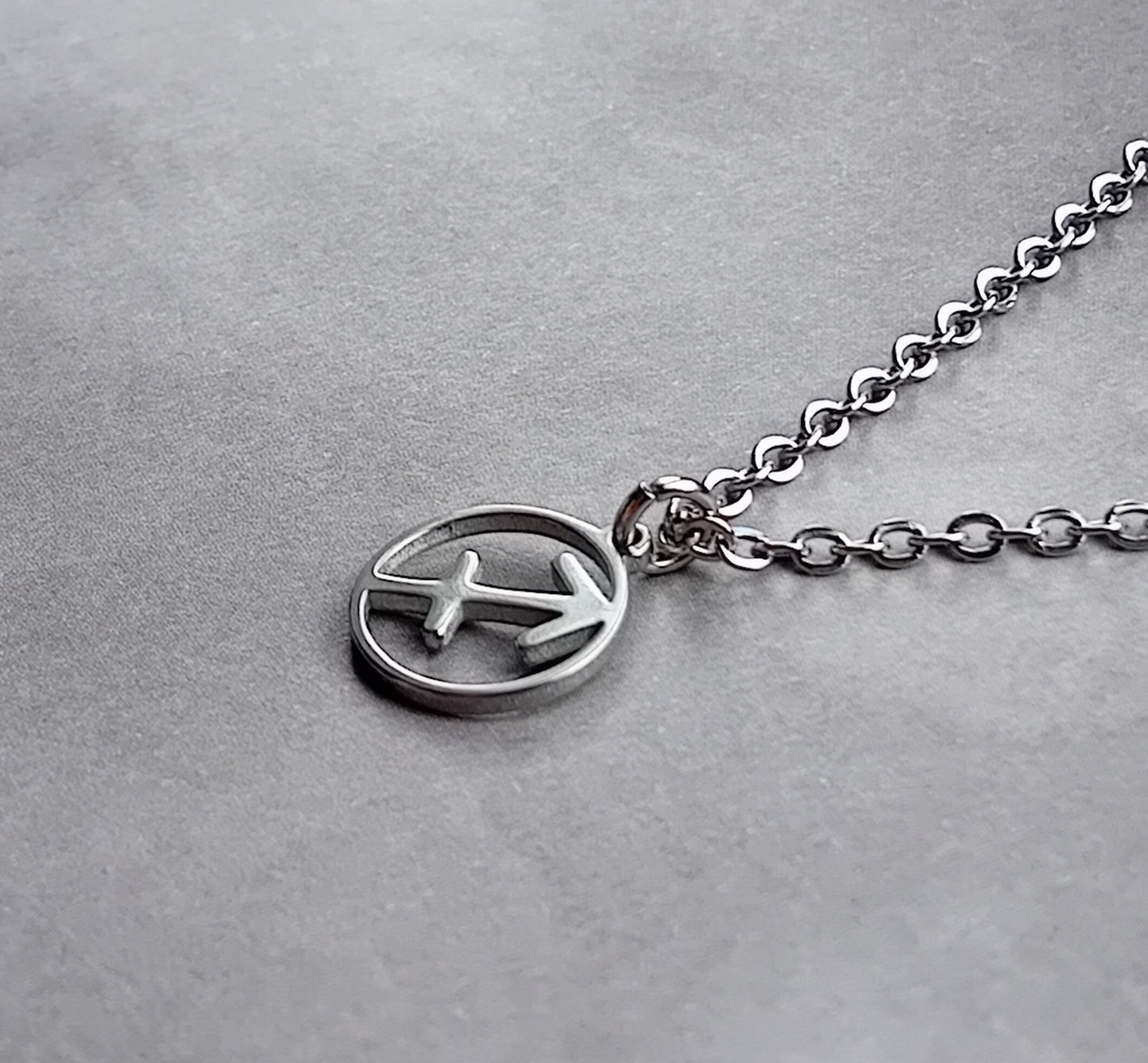 Sagittarius Steel Necklace