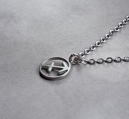 Sagittarius Steel Necklace