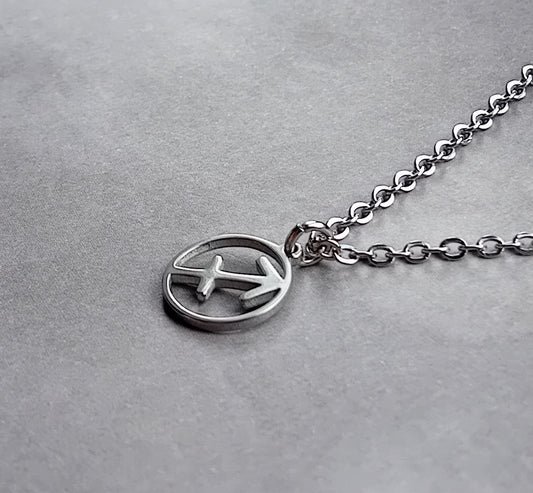 Sagittarius Steel Necklace