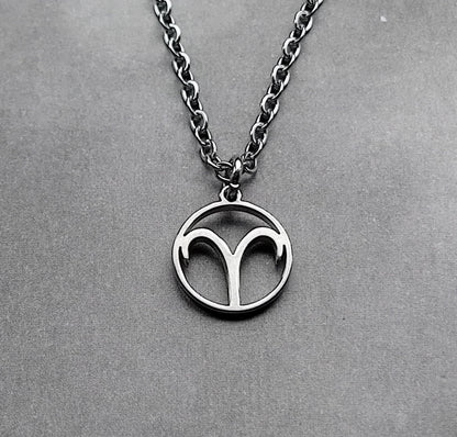 Aries Steel Necklace